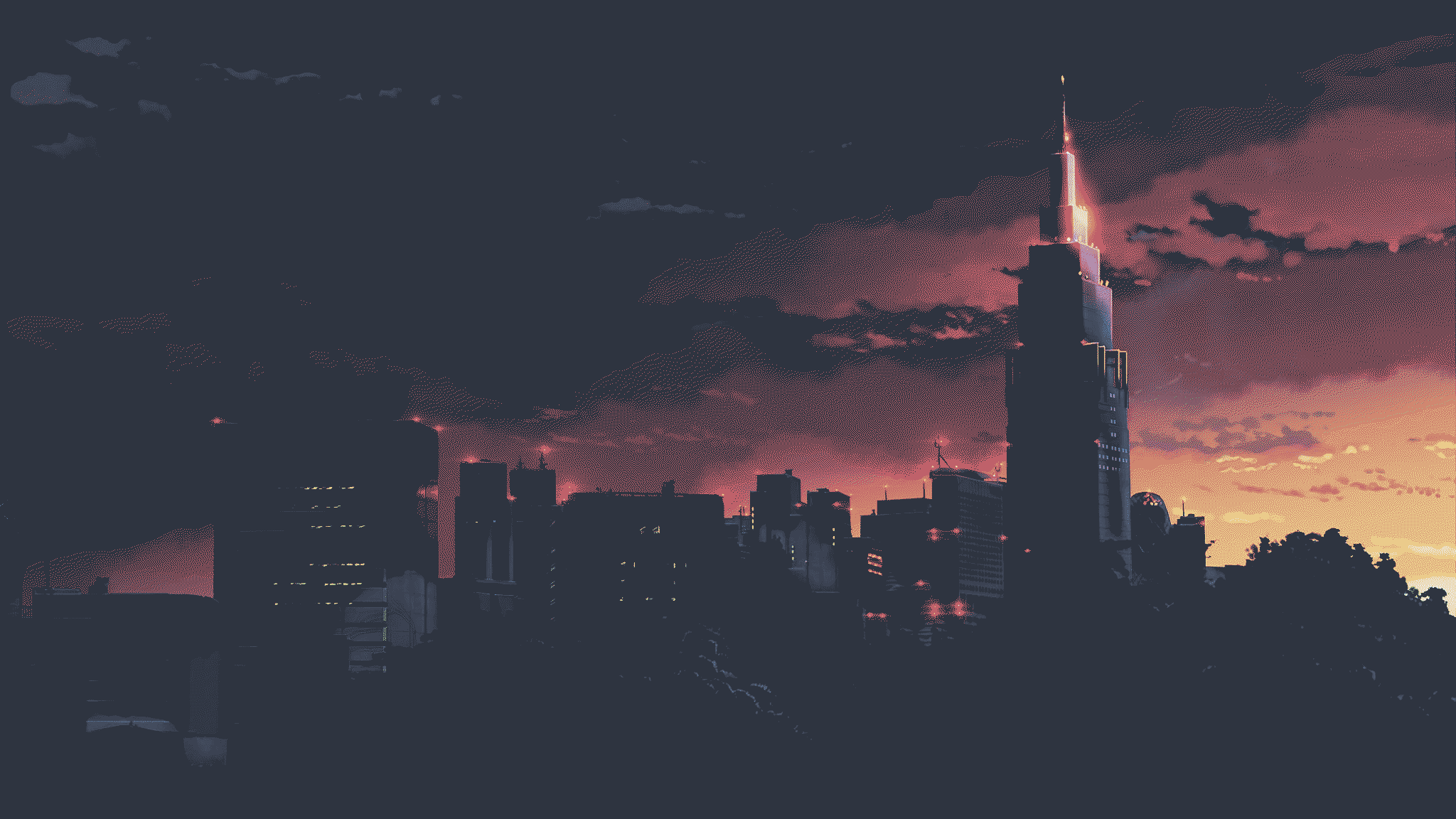city-sunrise-dithered.webp